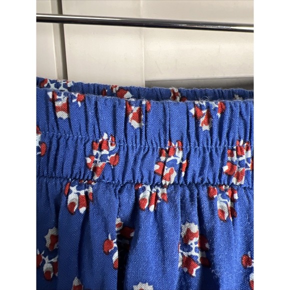 Faithfull The Brand Romy Strapless Tiered Dress Size Small Romantic Floral Blue - Picture 6 of 10